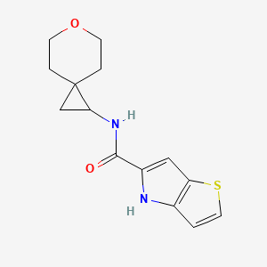 N-(6-oxaspiro[2.5]octan-2-yl)-4H-thieno[3,2-b]pyrrole-5-carboxamide