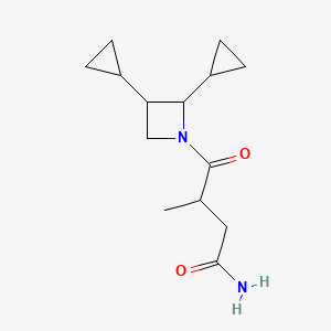 4-(2,3-Dicyclopropylazetidin-1-yl)-3-methyl-4-oxobutanamide