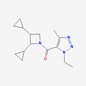 (2,3-Dicyclopropylazetidin-1-yl)-(3-ethyl-5-methyltriazol-4-yl)methanone