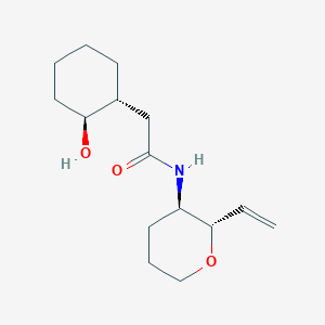 N-[(2S,3R)-2-ethenyloxan-3-yl]-2-[(1R,2S)-2-hydroxycyclohexyl]acetamide