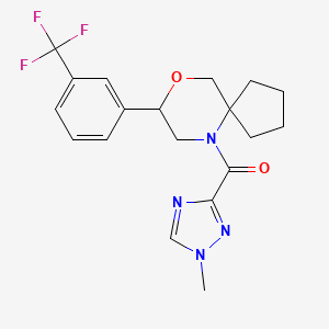 (1-Methyl-1,2,4-triazol-3-yl)-[8-[3-(trifluoromethyl)phenyl]-9-oxa-6-azaspiro[4.5]decan-6-yl]methanone