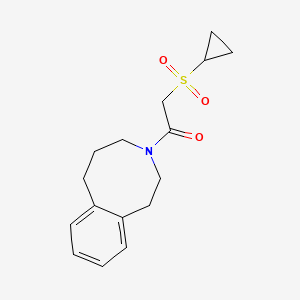 2-cyclopropylsulfonyl-1-(2,4,5,6-tetrahydro-1H-3-benzazocin-3-yl)ethanone