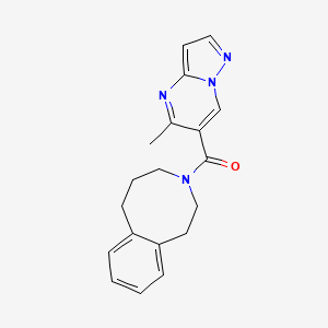 (5-methylpyrazolo[1,5-a]pyrimidin-6-yl)-(2,4,5,6-tetrahydro-1H-3-benzazocin-3-yl)methanone