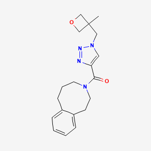 [1-[(3-methyloxetan-3-yl)methyl]triazol-4-yl]-(2,4,5,6-tetrahydro-1H-3-benzazocin-3-yl)methanone