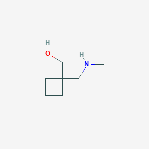 molecular formula C7H15NO B067991 (1-((甲基氨基)甲基)环丁基)甲醇 CAS No. 180205-31-6