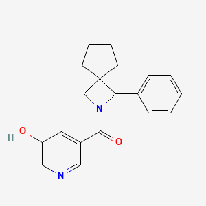 (5-Hydroxypyridin-3-yl)-(3-phenyl-2-azaspiro[3.4]octan-2-yl)methanone