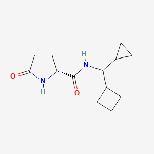 (2R)-N-[cyclobutyl(cyclopropyl)methyl]-5-oxopyrrolidine-2-carboxamide