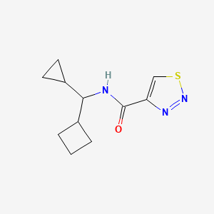 N-[cyclobutyl(cyclopropyl)methyl]thiadiazole-4-carboxamide