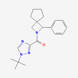 (1-Tert-butyl-1,2,4-triazol-3-yl)-(3-phenyl-2-azaspiro[3.4]octan-2-yl)methanone