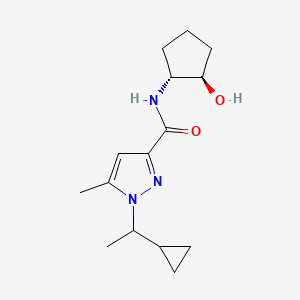 1-(1-cyclopropylethyl)-N-[(1R,2R)-2-hydroxycyclopentyl]-5-methylpyrazole-3-carboxamide