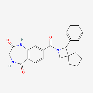 8-(3-phenyl-2-azaspiro[3.4]octane-2-carbonyl)-3,4-dihydro-1H-1,4-benzodiazepine-2,5-dione