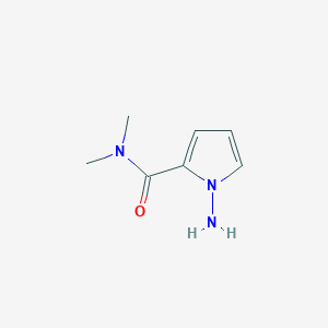 molecular formula C7H11N3O B067995 1-amino-N,N-dimethyl-1H-pyrrole-2-carboxamide CAS No. 163350-75-2