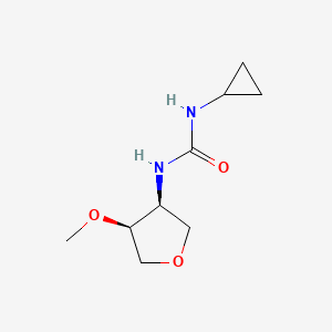 1-cyclopropyl-3-[(3S,4S)-4-methoxyoxolan-3-yl]urea