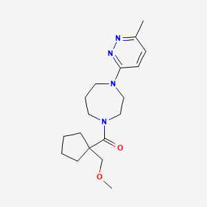 [1-(Methoxymethyl)cyclopentyl]-[4-(6-methylpyridazin-3-yl)-1,4-diazepan-1-yl]methanone