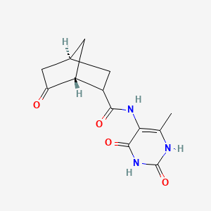 (1R,4S)-N-(6-methyl-2,4-dioxo-1H-pyrimidin-5-yl)-6-oxobicyclo[2.2.1]heptane-2-carboxamide