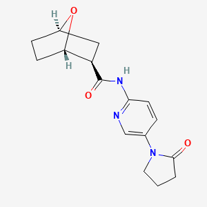 (1S,2R,4R)-N-[5-(2-oxopyrrolidin-1-yl)pyridin-2-yl]-7-oxabicyclo[2.2.1]heptane-2-carboxamide