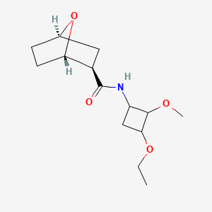 (1S,2R,4R)-N-(3-ethoxy-2-methoxycyclobutyl)-7-oxabicyclo[2.2.1]heptane-2-carboxamide