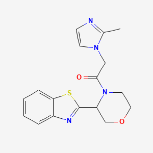 1-[3-(1,3-Benzothiazol-2-yl)morpholin-4-yl]-2-(2-methylimidazol-1-yl)ethanone