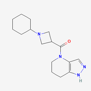 (1-Cyclohexylazetidin-3-yl)-(1,5,6,7-tetrahydropyrazolo[4,3-b]pyridin-4-yl)methanone