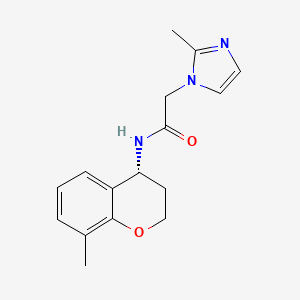 N-[(4R)-8-methyl-3,4-dihydro-2H-chromen-4-yl]-2-(2-methylimidazol-1-yl)acetamide