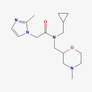 N-(cyclopropylmethyl)-2-(2-methylimidazol-1-yl)-N-[(4-methylmorpholin-2-yl)methyl]acetamide