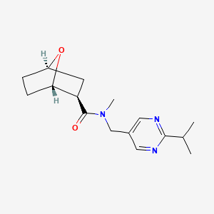 (1S,2R,4R)-N-methyl-N-[(2-propan-2-ylpyrimidin-5-yl)methyl]-7-oxabicyclo[2.2.1]heptane-2-carboxamide