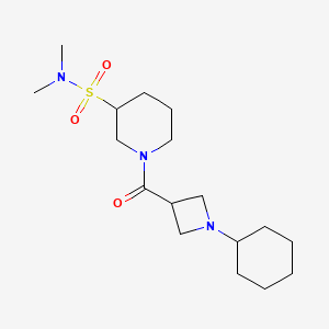 1-(1-cyclohexylazetidine-3-carbonyl)-N,N-dimethylpiperidine-3-sulfonamide