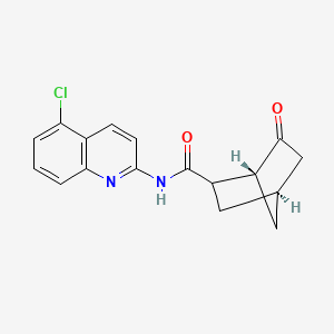 (1R,4S)-N-(5-chloroquinolin-2-yl)-6-oxobicyclo[2.2.1]heptane-2-carboxamide