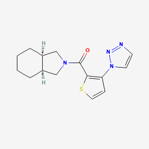 [(3aS,7aR)-1,3,3a,4,5,6,7,7a-octahydroisoindol-2-yl]-[3-(triazol-1-yl)thiophen-2-yl]methanone