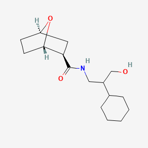 (1S,2R,4R)-N-(2-cyclohexyl-3-hydroxypropyl)-7-oxabicyclo[2.2.1]heptane-2-carboxamide