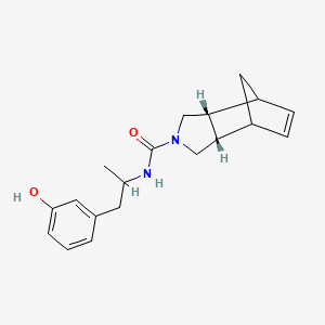 (2R,6S)-N-[1-(3-hydroxyphenyl)propan-2-yl]-4-azatricyclo[5.2.1.02,6]dec-8-ene-4-carboxamide