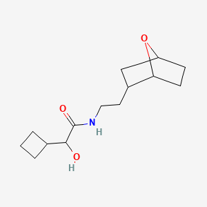 2-cyclobutyl-2-hydroxy-N-[2-(7-oxabicyclo[2.2.1]heptan-2-yl)ethyl]acetamide