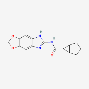 N-(5H-[1,3]dioxolo[4,5-f]benzimidazol-6-yl)bicyclo[3.1.0]hexane-6-carboxamide