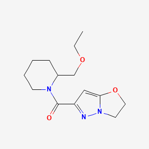 2,3-Dihydropyrazolo[5,1-b][1,3]oxazol-6-yl-[2-(ethoxymethyl)piperidin-1-yl]methanone