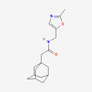 2-(1-adamantyl)-N-[(2-methyl-1,3-oxazol-5-yl)methyl]acetamide