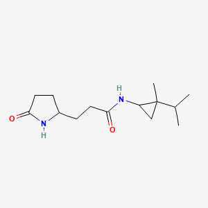 N-(2-methyl-2-propan-2-ylcyclopropyl)-3-(5-oxopyrrolidin-2-yl)propanamide