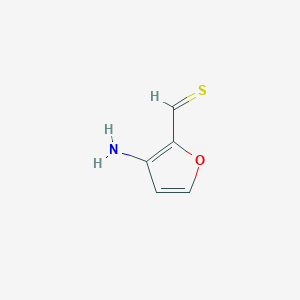 molecular formula C5H5NOS B067999 3-Aminofuran-2-carbothialdehyde CAS No. 183448-68-2