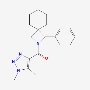 (1,5-Dimethyltriazol-4-yl)-(3-phenyl-2-azaspiro[3.5]nonan-2-yl)methanone