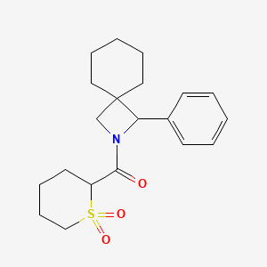 (1,1-Dioxothian-2-yl)-(3-phenyl-2-azaspiro[3.5]nonan-2-yl)methanone