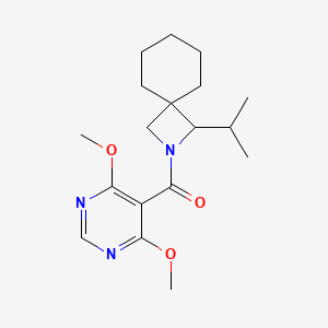 (4,6-Dimethoxypyrimidin-5-yl)-(3-propan-2-yl-2-azaspiro[3.5]nonan-2-yl)methanone