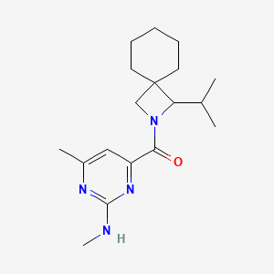 [6-Methyl-2-(methylamino)pyrimidin-4-yl]-(3-propan-2-yl-2-azaspiro[3.5]nonan-2-yl)methanone