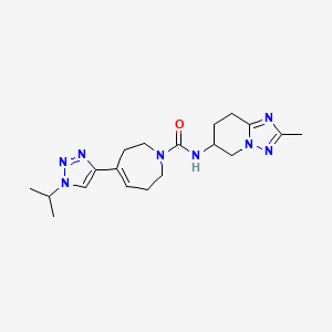 N-(2-methyl-5,6,7,8-tetrahydro-[1,2,4]triazolo[1,5-a]pyridin-6-yl)-4-(1-propan-2-yltriazol-4-yl)-2,3,6,7-tetrahydroazepine-1-carboxamide