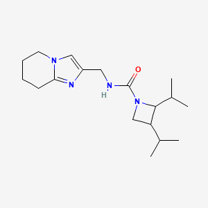 2,3-di(propan-2-yl)-N-(5,6,7,8-tetrahydroimidazo[1,2-a]pyridin-2-ylmethyl)azetidine-1-carboxamide