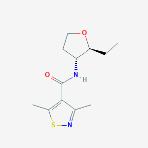 N-[(2S,3R)-2-ethyloxolan-3-yl]-3,5-dimethyl-1,2-thiazole-4-carboxamide