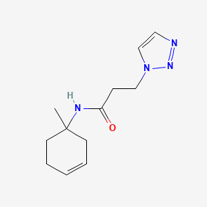 N-(1-methylcyclohex-3-en-1-yl)-3-(triazol-1-yl)propanamide