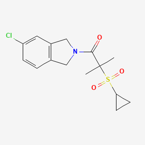 1-(5-Chloro-1,3-dihydroisoindol-2-yl)-2-cyclopropylsulfonyl-2-methylpropan-1-one