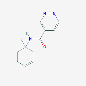 6-methyl-N-(1-methylcyclohex-3-en-1-yl)pyridazine-4-carboxamide