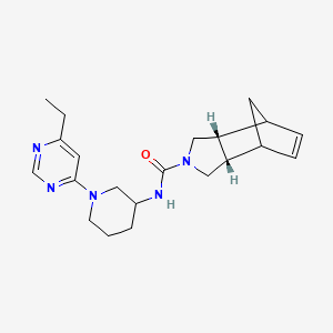 (2R,6S)-N-[1-(6-ethylpyrimidin-4-yl)piperidin-3-yl]-4-azatricyclo[5.2.1.02,6]dec-8-ene-4-carboxamide