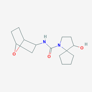 4-hydroxy-N-(7-oxabicyclo[2.2.1]heptan-2-yl)-1-azaspiro[4.4]nonane-1-carboxamide