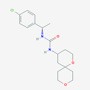 1-[(1S)-1-(4-chlorophenyl)ethyl]-3-(1,9-dioxaspiro[5.5]undecan-4-yl)urea